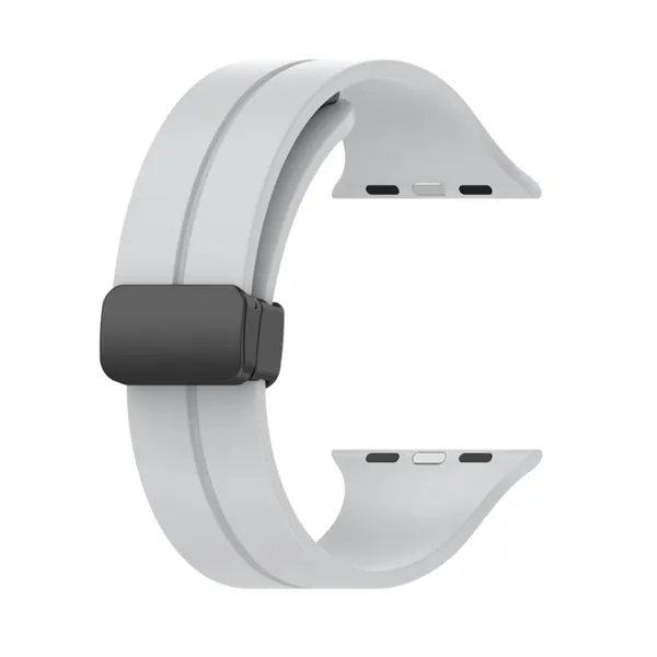 Grey Magnetic Buckle Silicone Apple Watch Band 灰色磁吸扣矽膠 Apple 錶帶 KCWATCH1246