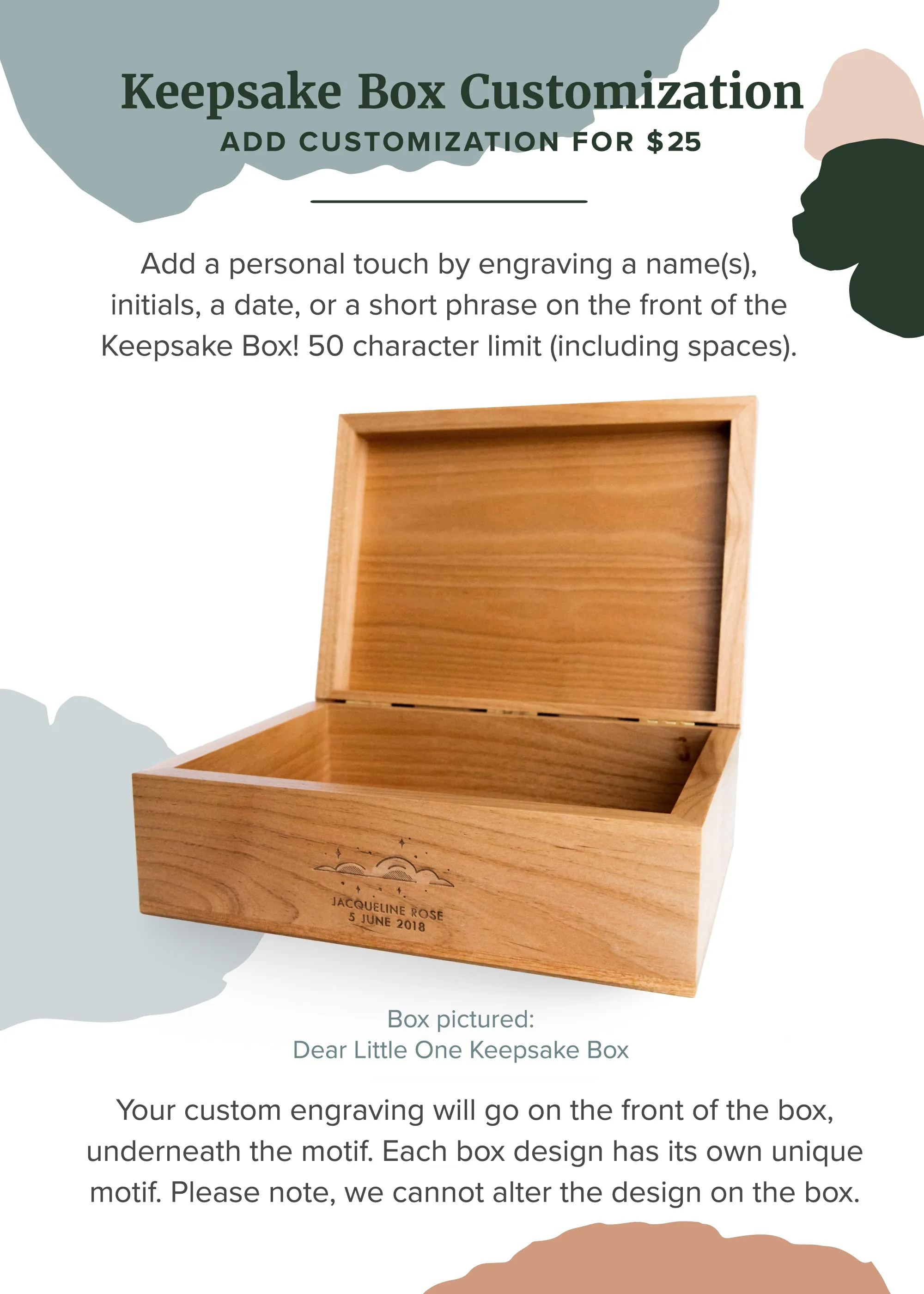 Grow, Swim, Fly Keepsake Box