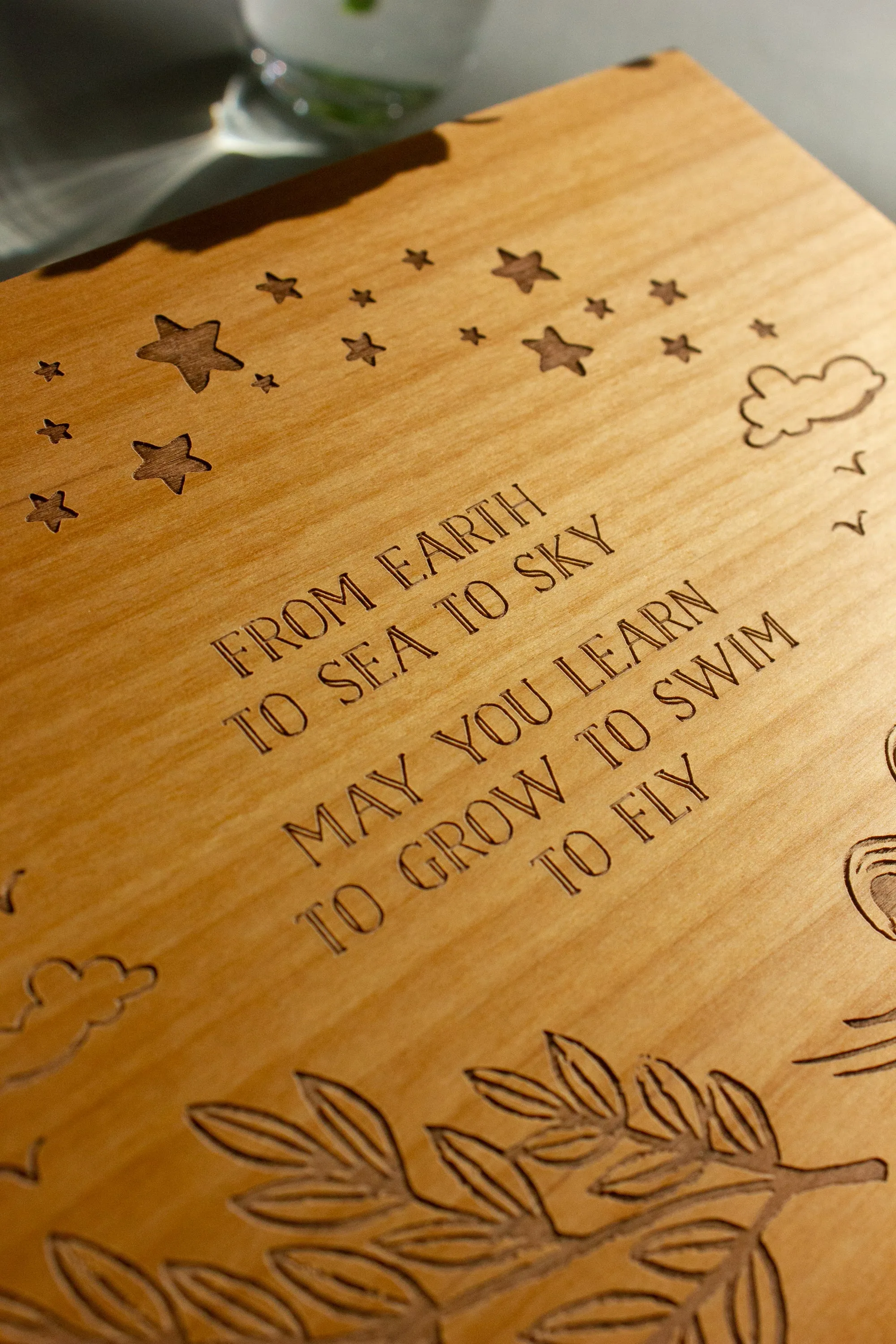 Grow, Swim, Fly Keepsake Box