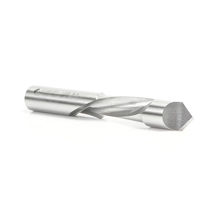 High Speed Steel Router Bit | 1⁄2 Dia x 1 x 1⁄2"Shank Spiral | HSS11005 | 738685110058