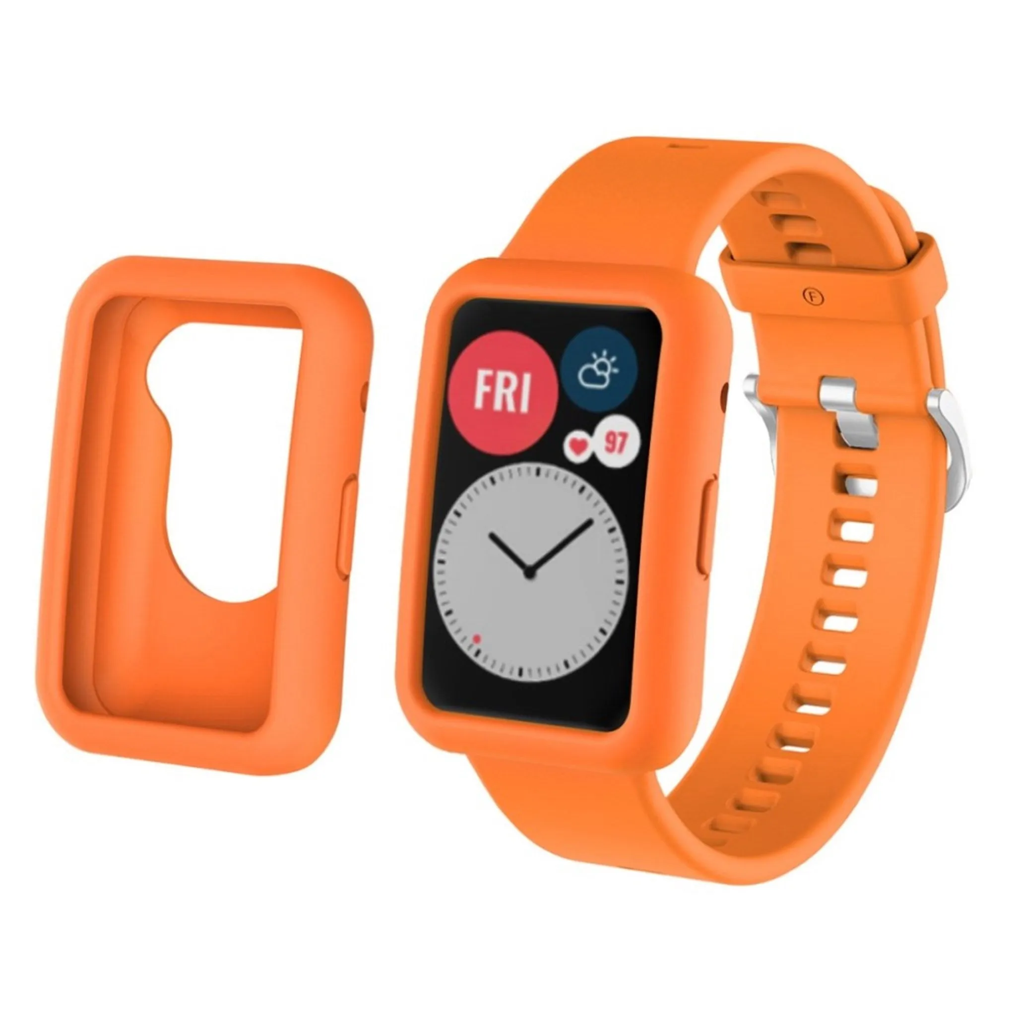 Huawei Watch Fit silicone cover - Orange