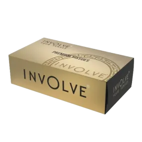 Involve® Premium Tissue Box : Gold