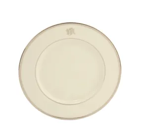 Ivory Signature Platinum With Monogram Charger Plate