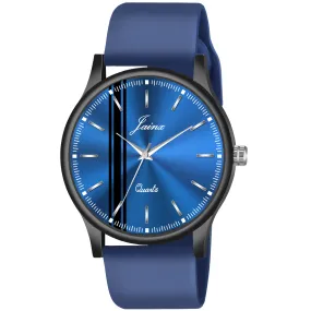 Jainx Blue Dial Rubber Strap Analog Watch - for Men & Boys JM7155