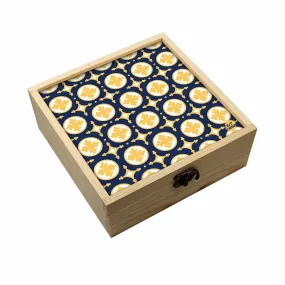 Jewellery Box Makepup Organizer -  Yellow Circle