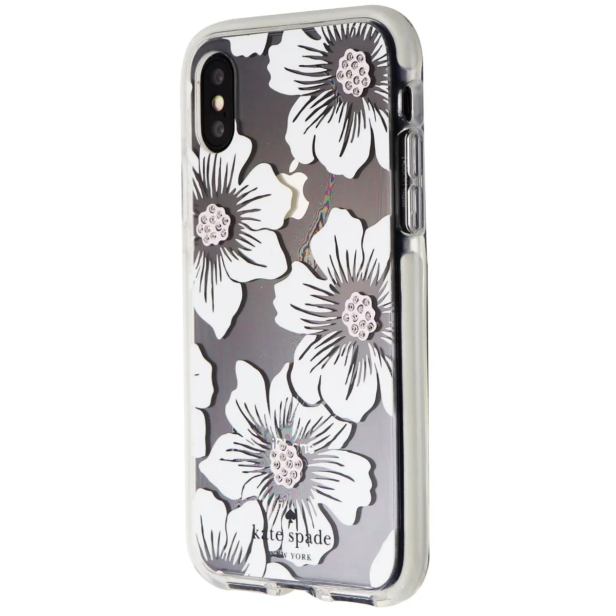 Kate Spade Defensive Hardshell Case for iPhone XS / X - Hollyhock White Floral