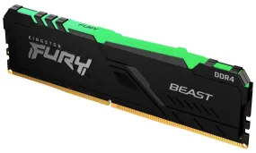 Kingston Fury Beast Rgb - Ddr4 - Module - 32 Gb - Dimm 288-Pin - 3200 Mhz / Pc4-25600 - Cl16 - 1.35 V - Unbuffered - Non