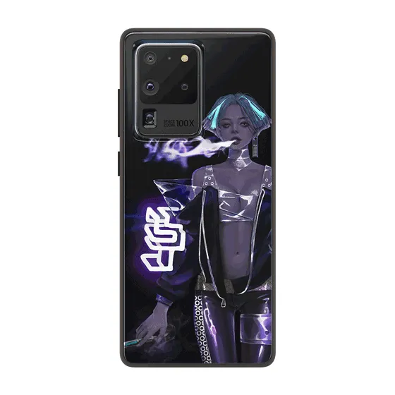 Lady Purple LED Case for Samsung