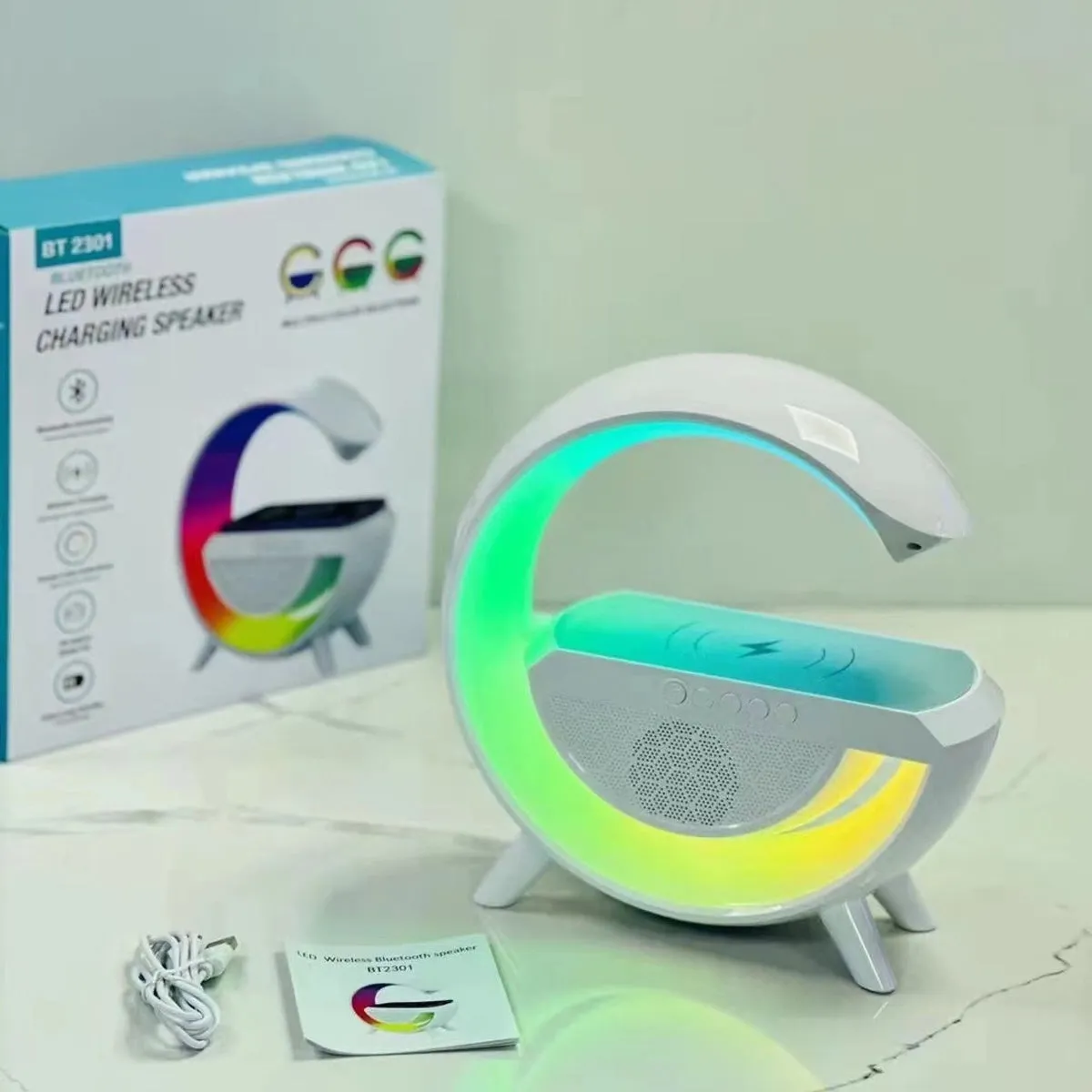 LED Wireless Charging Speaker