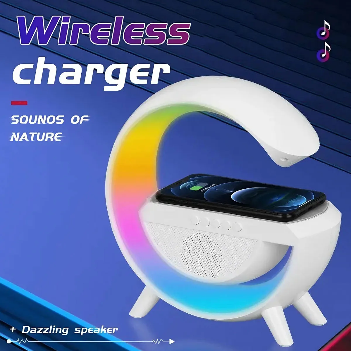 LED Wireless Charging Speaker