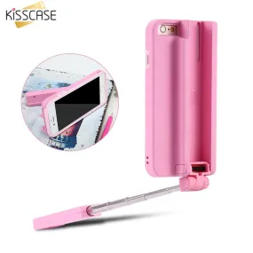 Luxury Bluetooth Selfie Stick Case for iPhone 6 6s 6 Plus 6s Plus