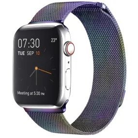 Milanese Loop Magnetic Stainless Steel Watch Band for Apple Watch Series 7 41mm / 6 & SE & 5 & 4 40mm / 3 & 2 & 1 38mm(Colour)