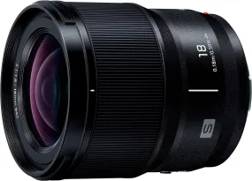 Panasonic LUMIX S Series Camera Lens, 18mm F1.8 L-Mount Interchangeable Lens S-S18