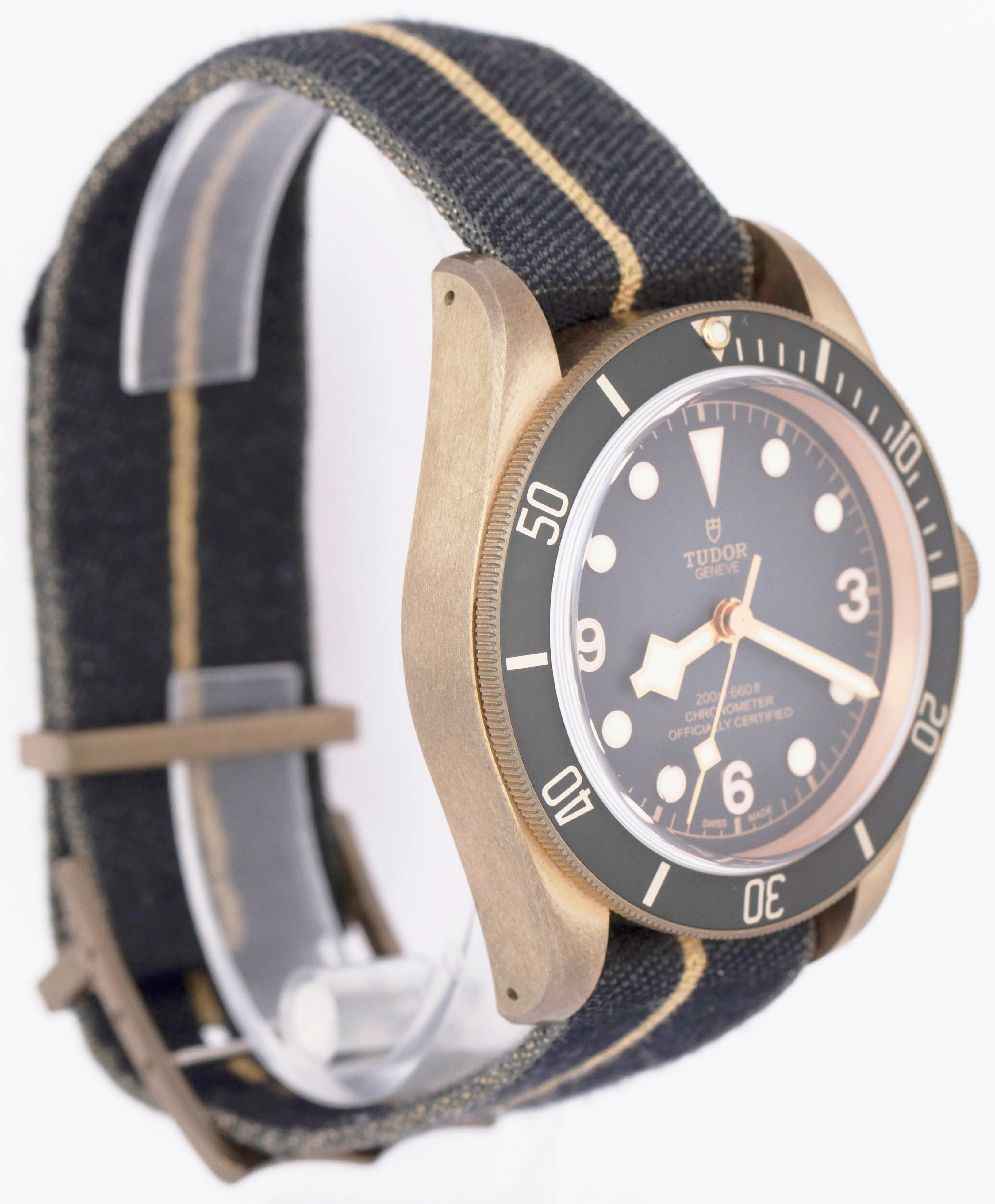 PAPERS Tudor Black Bay Heritage Bronze Fabric Slate Dive 79250 BA 43mm Watch B P