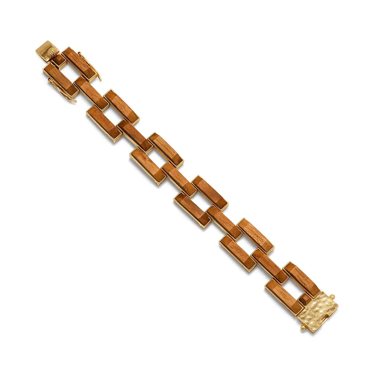 Pathway Link Bracelet, 7.5" - Teak