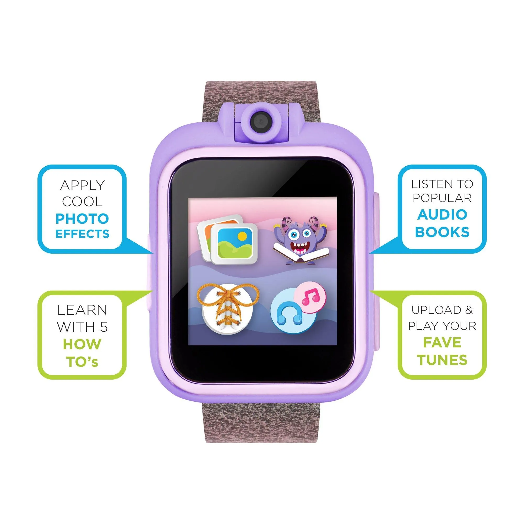 PlayZoom 2 Kids Smartwatch: Pink/Purple Glitter