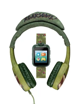 PlayZoom 2 Kids Smartwatch with Headphones: Green Dinosaur