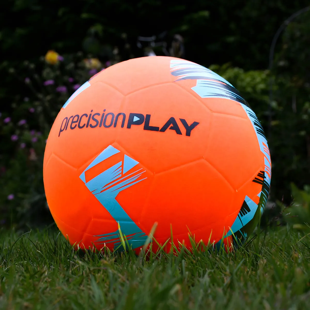 PrecisionPlay Force LED Light Up Football - Size 5 - Fluo Orange/Fluo Blue/Black