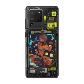 Pumpkin Girl Industrial LED Case for Samsung