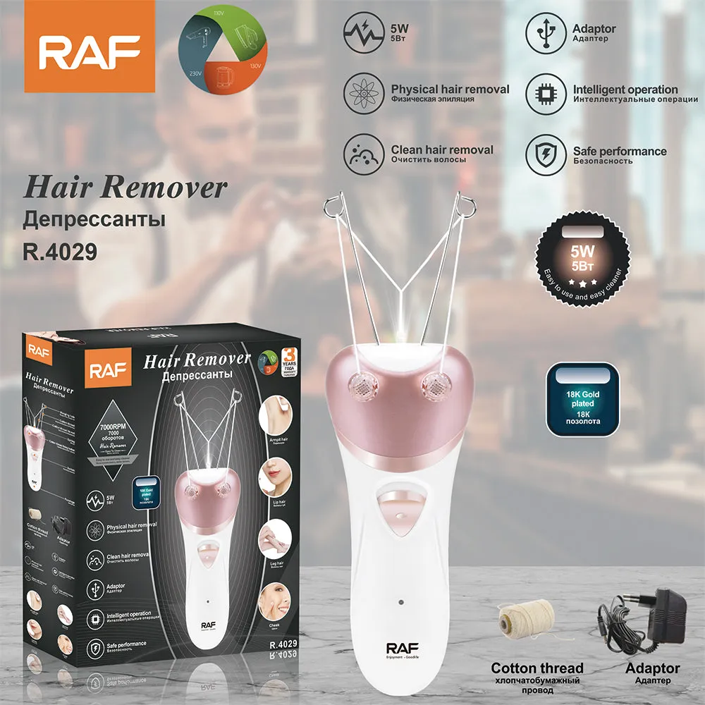 RAF Hair Remover Physical hair removal | Intelligent operation | Clean hair removal | Safe performance | 18K Gold Play