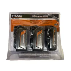 RIDGID 18V 4.0 Ah MAX OUTPUT Lithium-Ion Battery (2-Pack) & 18V 2.0 Ah MAX Output Battery