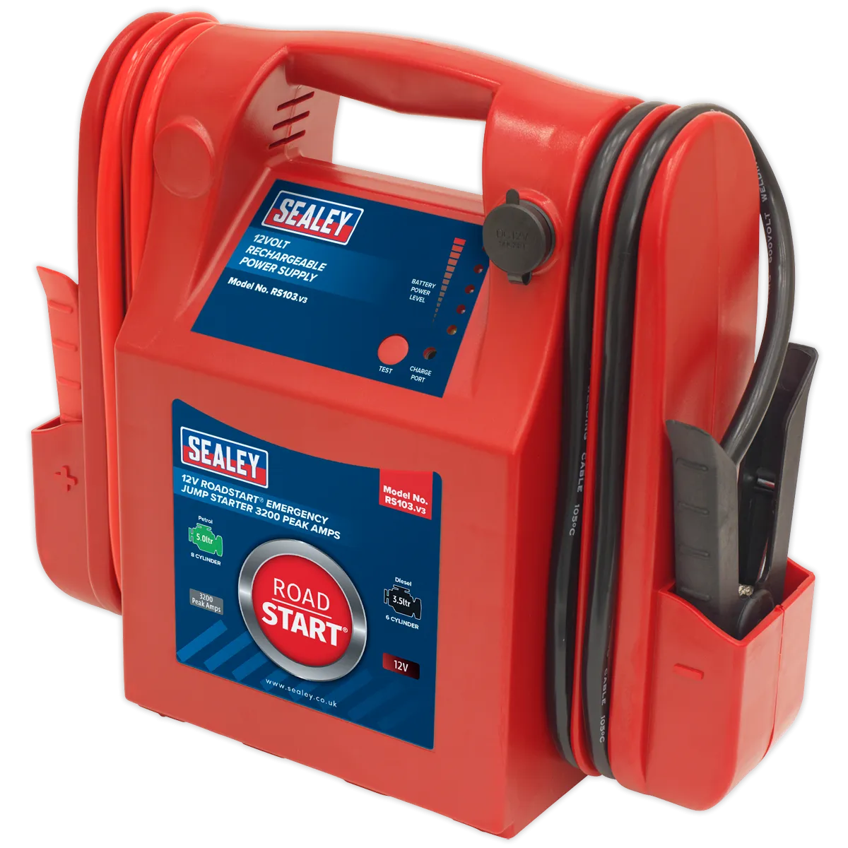 RoadStart¨ Emergency Jump Starter 12V 3200 Peak Amps