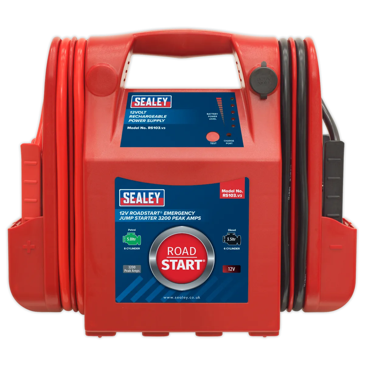 RoadStart¨ Emergency Jump Starter 12V 3200 Peak Amps