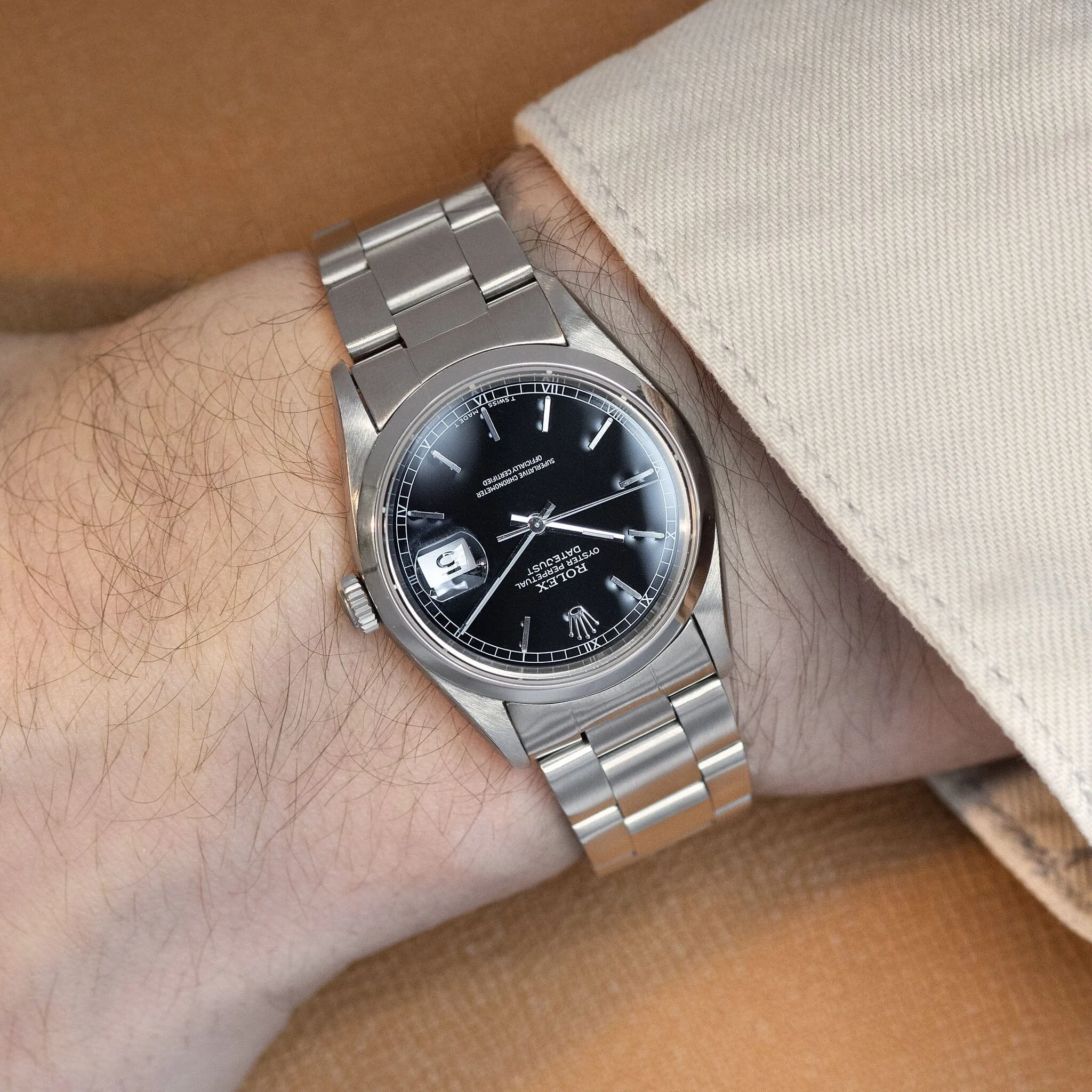 Rolex Datejust Black Dial ref 16200