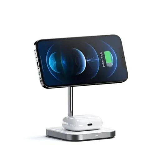 Satechi Magnetic 2-in-1 Wireless Charging Stand