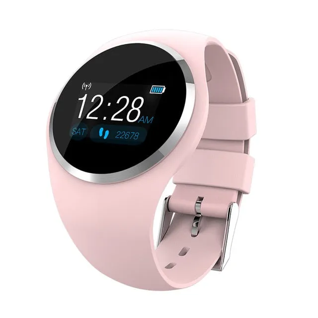 SCOMAS Bluetooth Lady Smart Watch Fashion Women Heart Rate Monitor Fitness Tracker Smartwatch APP Support For Android IOS