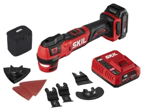 SKIL OS592702 Oscillating Multi-Tool Kit, Battery Included, 12 V, 2 Ah, 18,000 opm, 3.6 deg Oscillating :EA: QUANTITY: 1