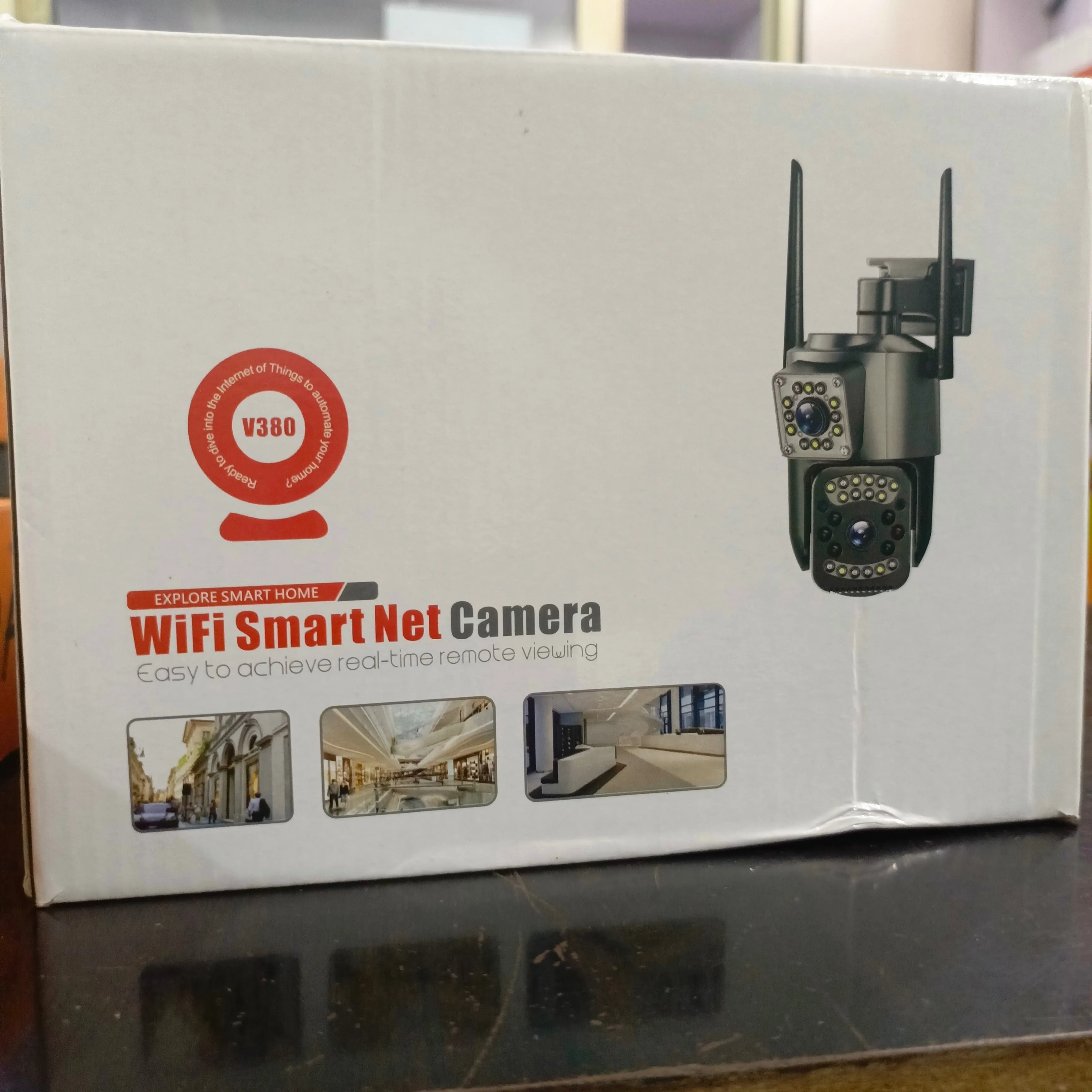 SLX Smart Dual IP Camera
(1 Bullet Camera and 1 PTZ Motion Sensor Camera) with WiFi, 4G and 2-way Audio - Brand New