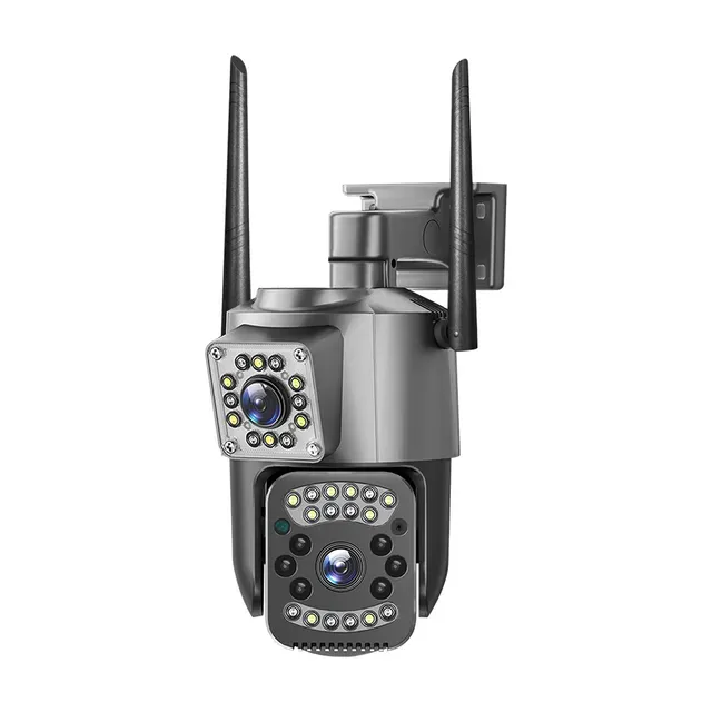 SLX Smart Dual IP Camera
(1 Bullet Camera and 1 PTZ Motion Sensor Camera) with WiFi, 4G and 2-way Audio - Brand New