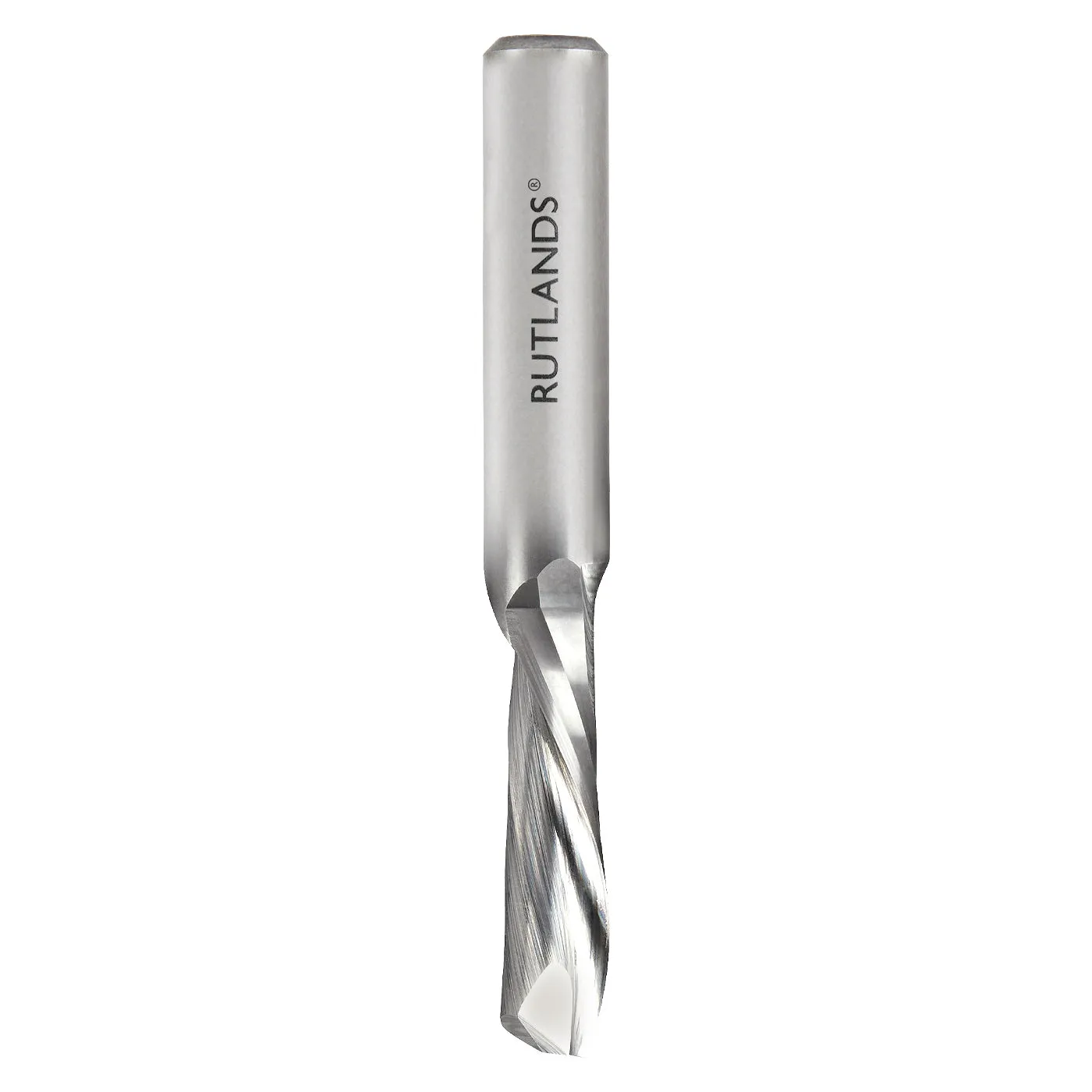 Solid Carbide Router Bit - Spiral Down Cut 1 Flute