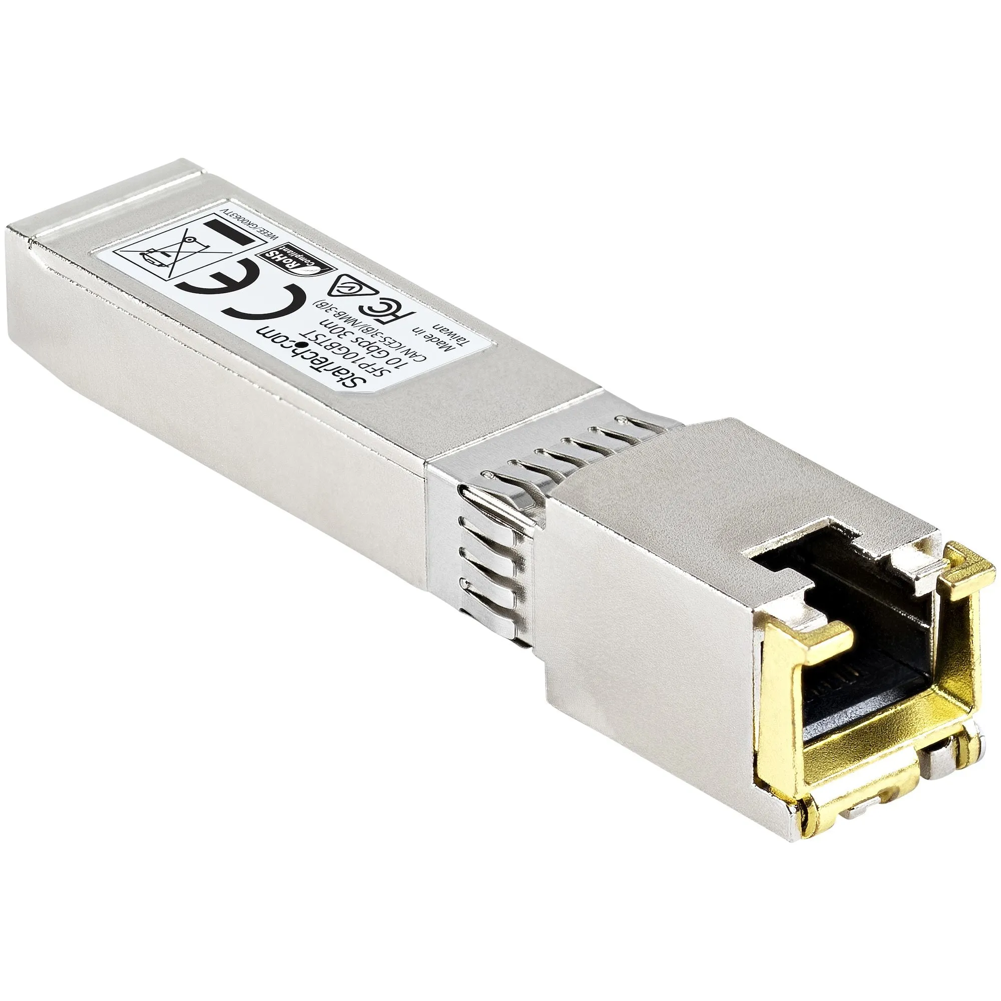 Startech.Com Msa Uncoded Compatible Sfp  Module, 10Gbase-T, Sfp To Rj45 (Copper) For Cat6 And Cat5e, 10Ge Gigabit Ethern