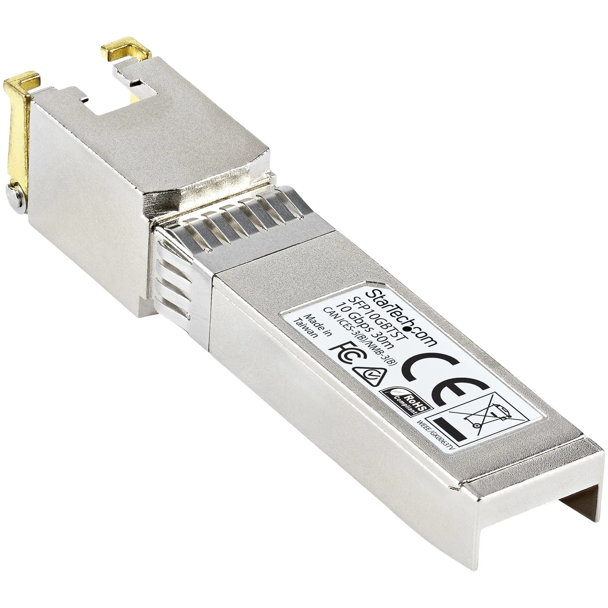 Startech.Com Msa Uncoded Compatible Sfp  Module, 10Gbase-T, Sfp To Rj45 (Copper) For Cat6 And Cat5e, 10Ge Gigabit Ethern