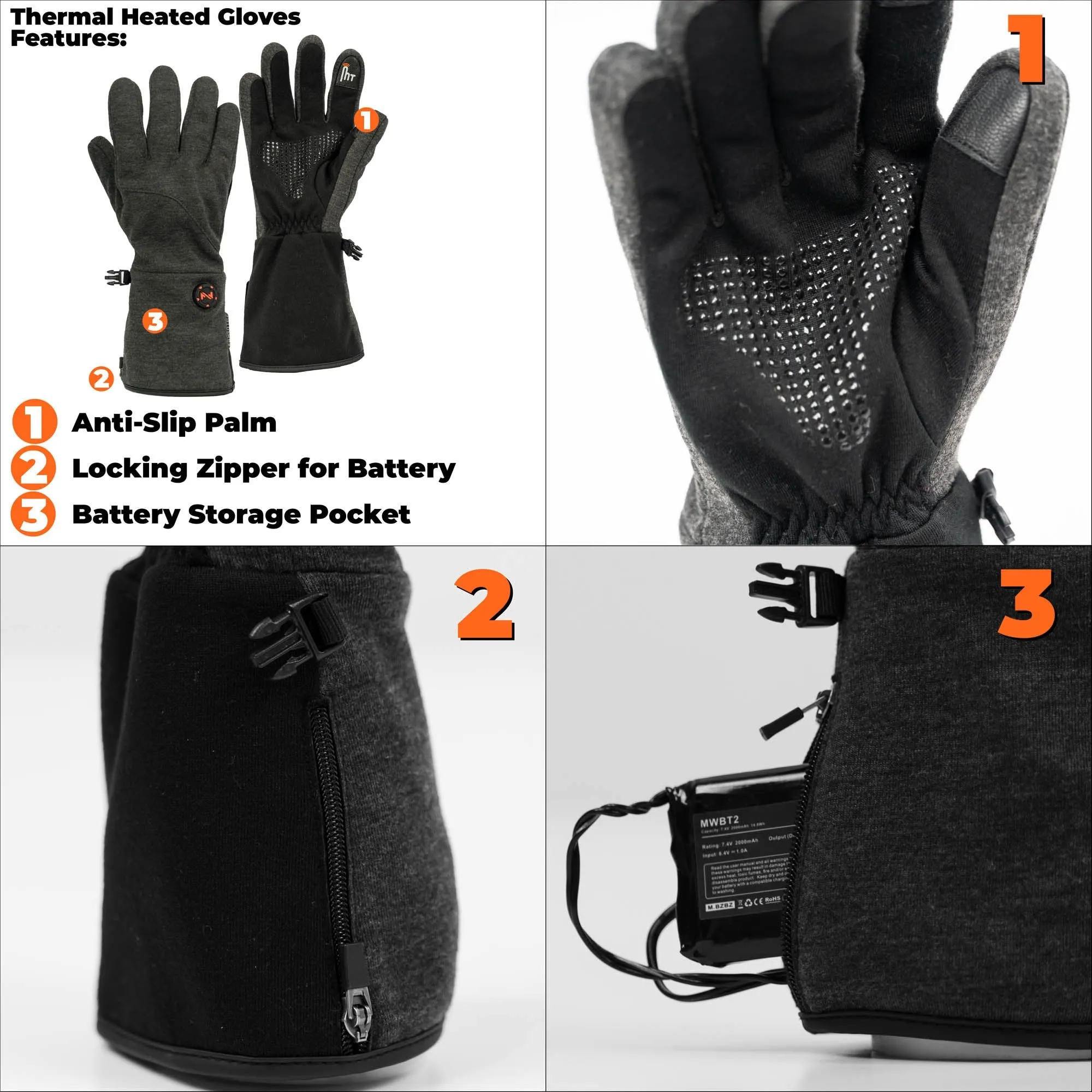 Thermal Heated Glove Unisex