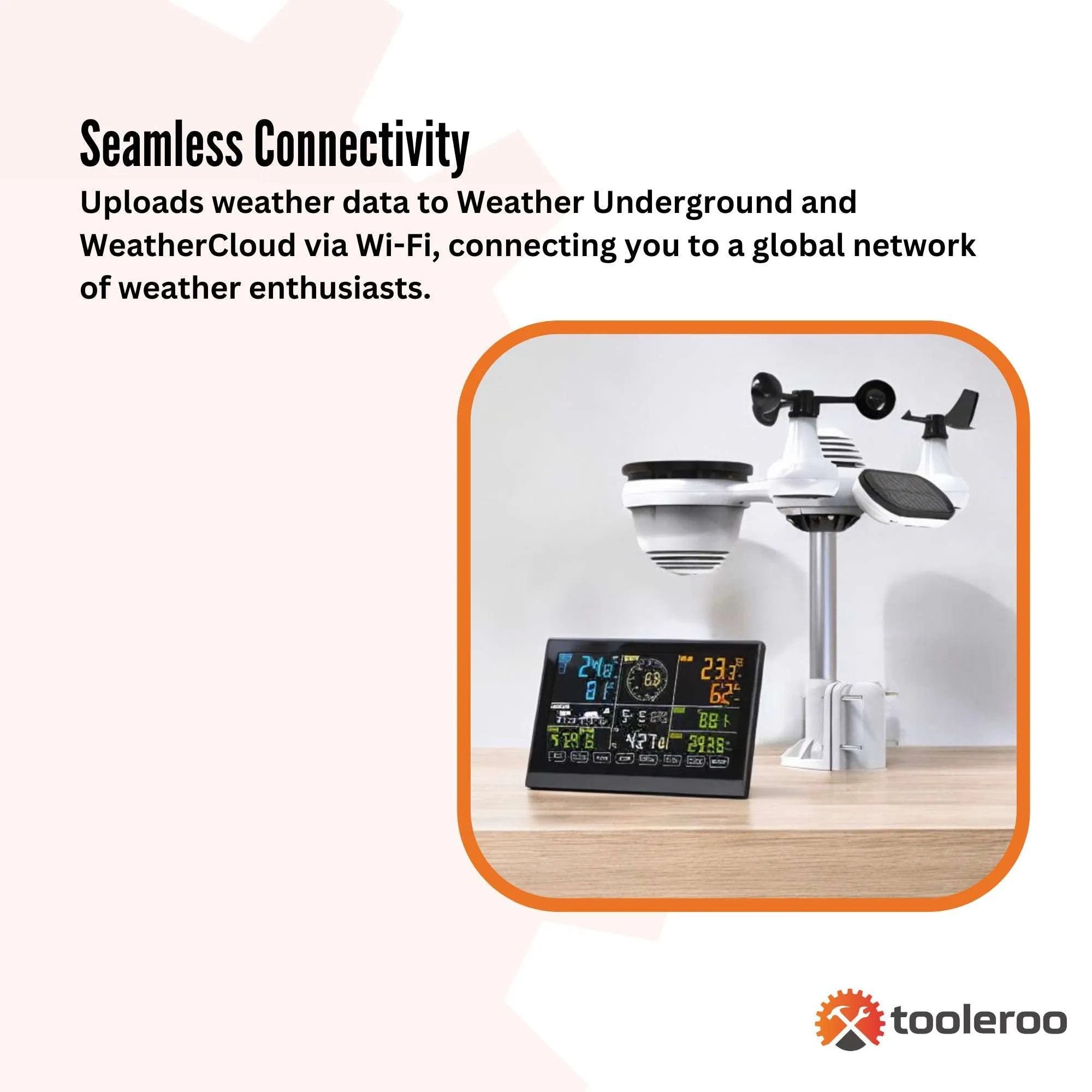 Tooleroo Weather Station 7-in-1 Professional Home Forecast Outdoor Sensor