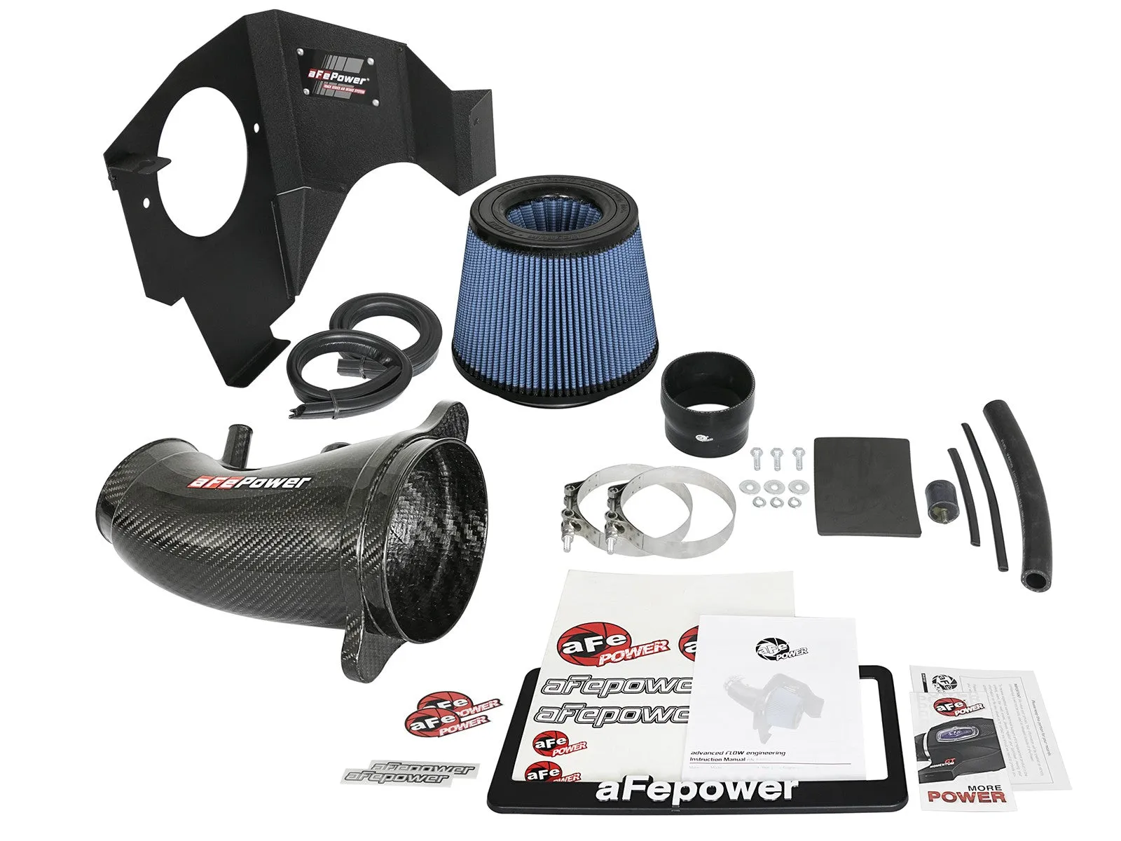 Track Series Carbon Fiber Cold Air Intake System w/Pro 5R Filter Media