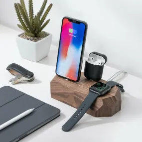 Triple Charging Dock - iPhone, Apple Watch, AirPods charger - Oakywood