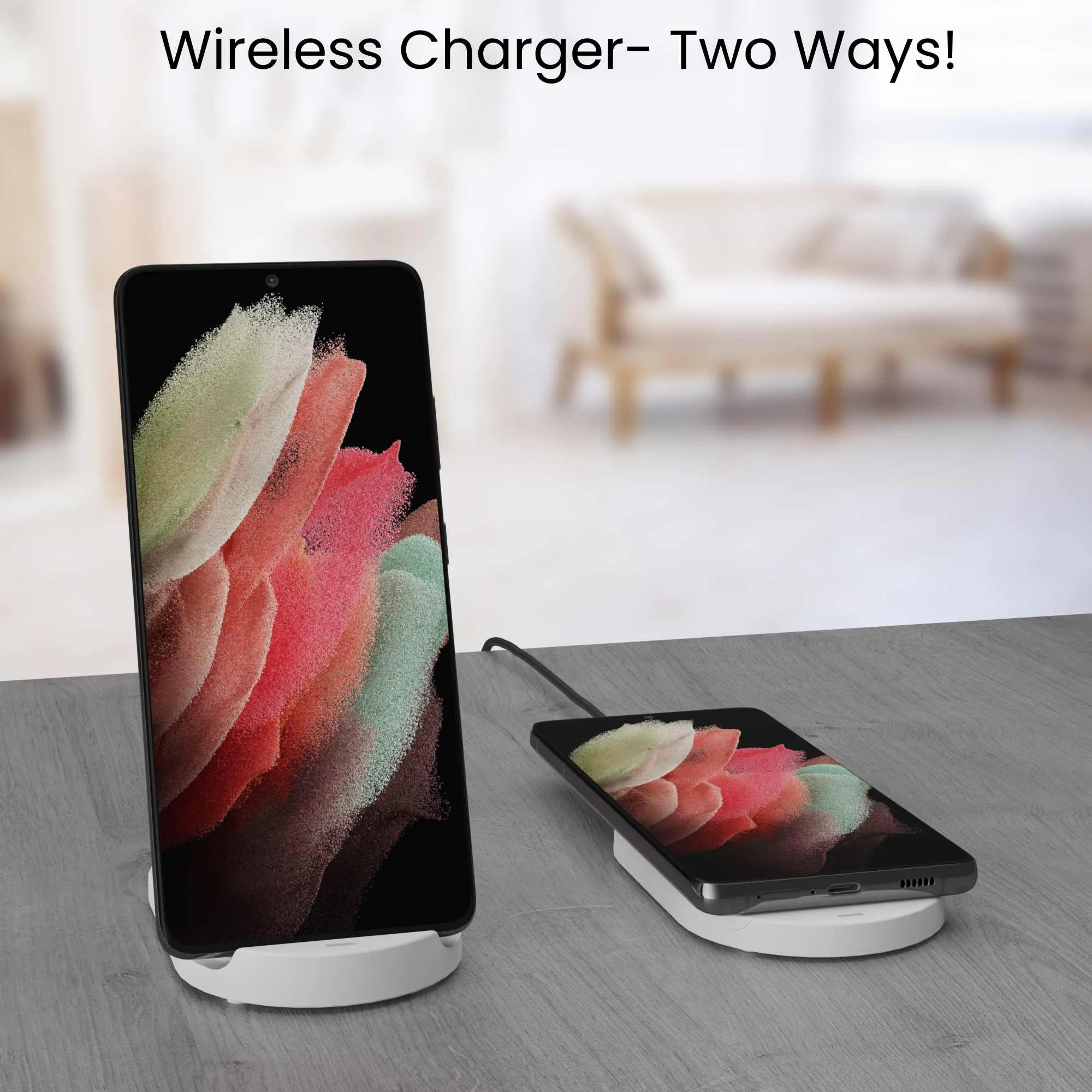 TSWireless Foldable Wireless Charging Pad with Wall Charger