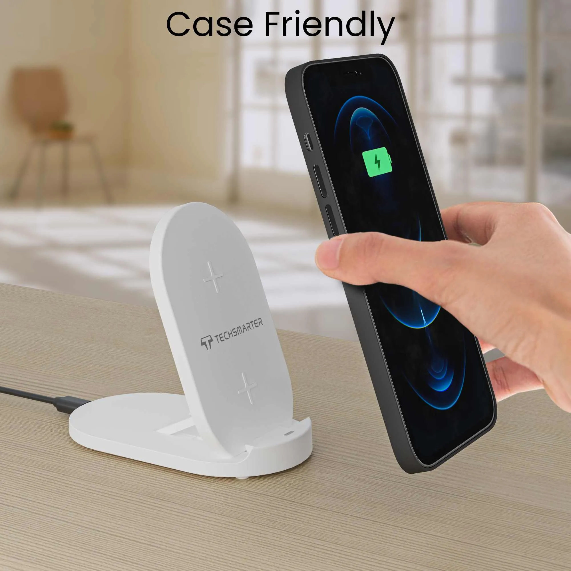 TSWireless Foldable Wireless Charging Pad with Wall Charger