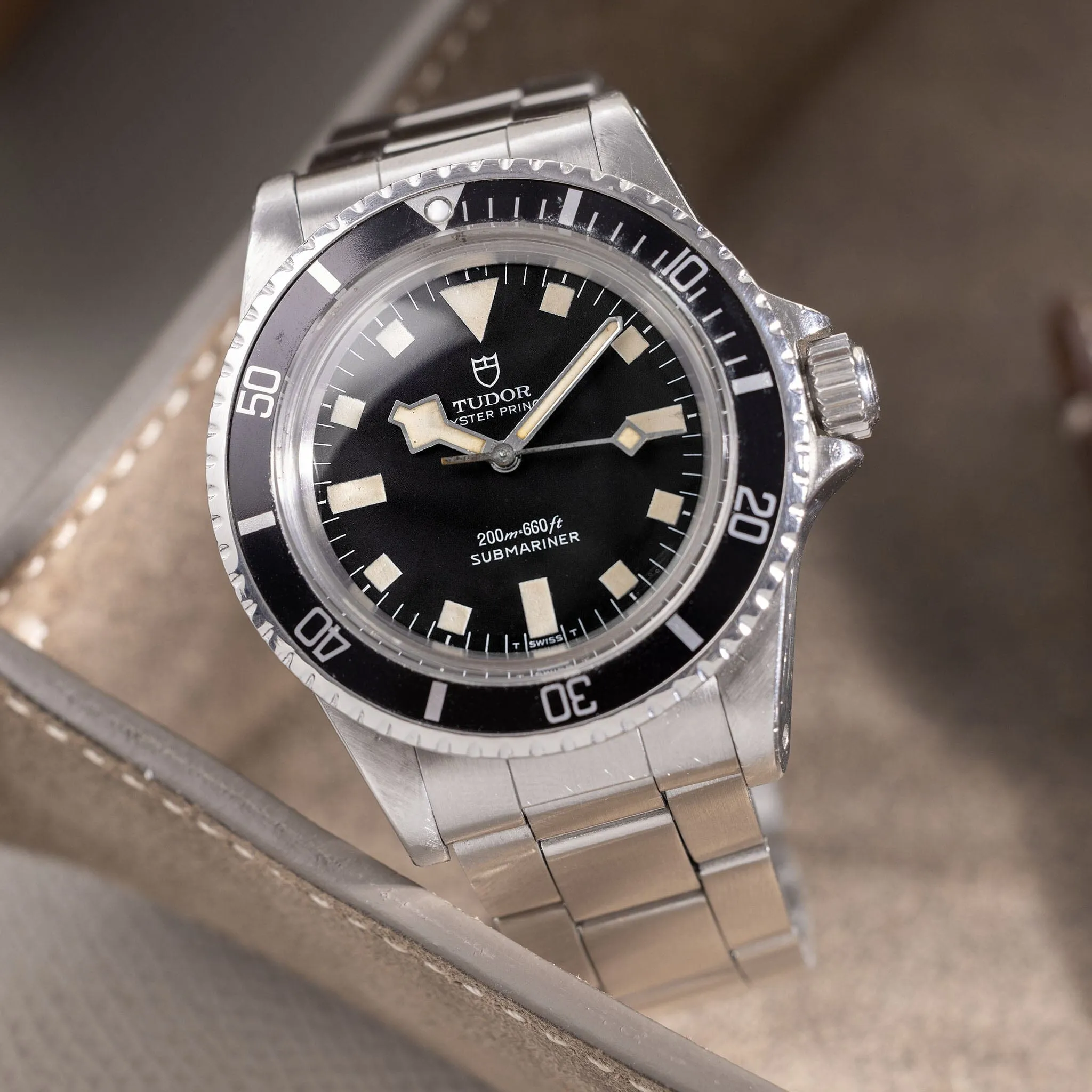 Tudor Submariner Snowflake No Date Black Dial 9401/0