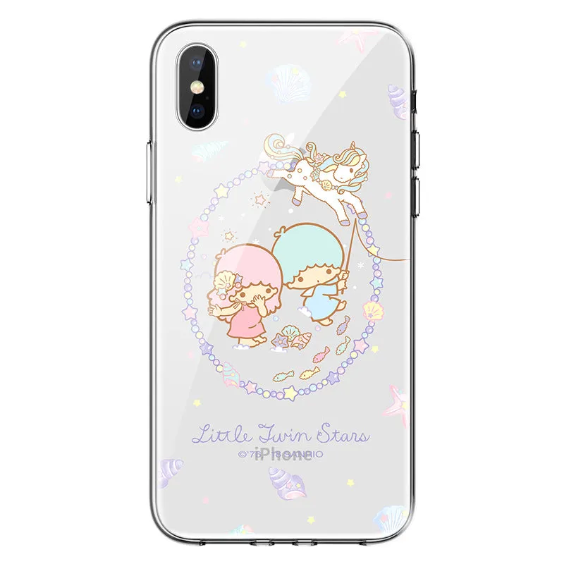 UKA Hello Kitty & My Melody & Little Twin Stars Clear Soft TPU Back Case Cover