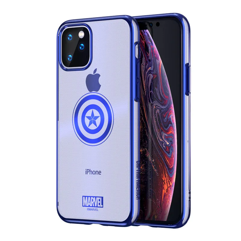 UKA Marvel Avengers Electroplating Soft TPU Back Cover Case for Apple iPhone