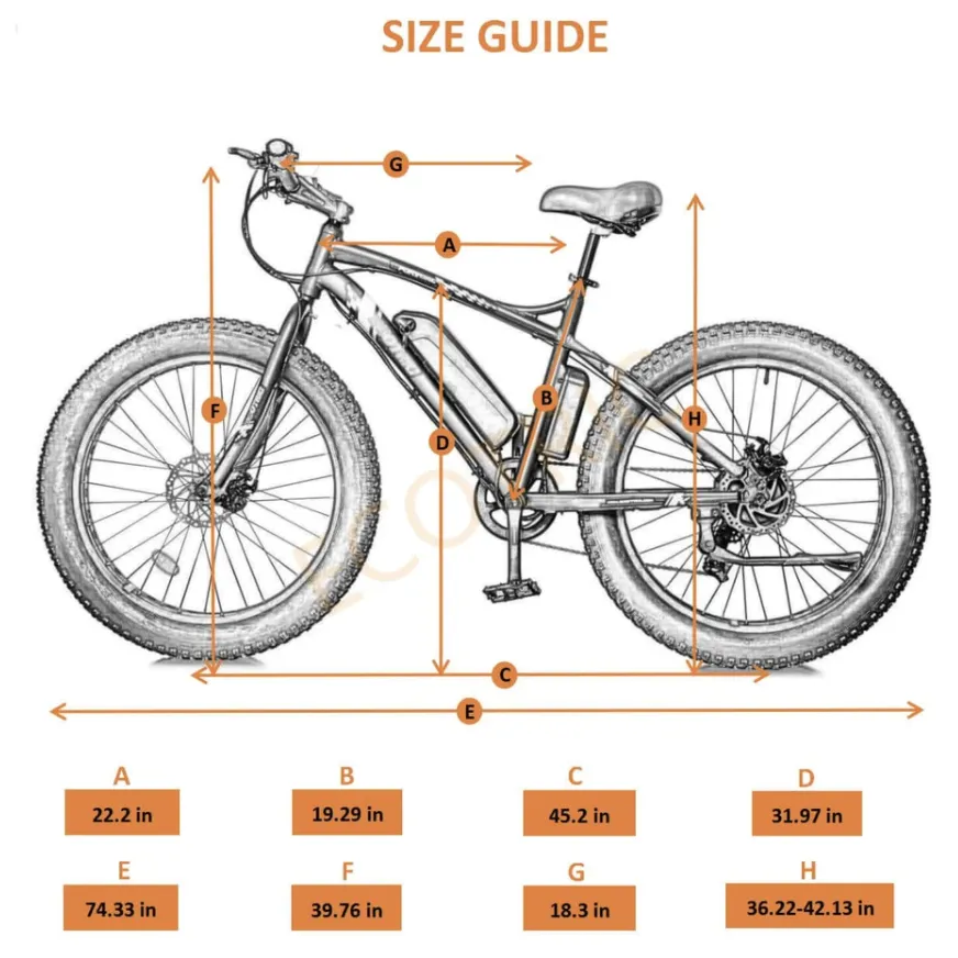 UL Certified-Ecotric Rocket Fat Tire Beach Snow Electric Bike