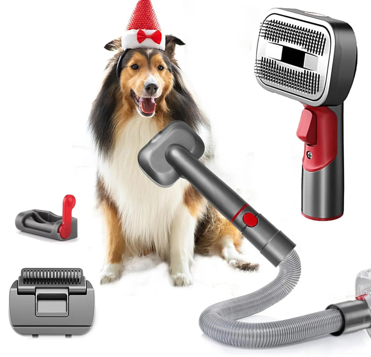 Vacuum Attachment for Pet Grooming – Professional Dog Brush & Hair Grooming Tools for a Flawless Coat