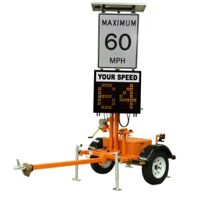 VER-MAC SP-710V TRAILER-MOUNTED SPEED DISPLAY SIGN