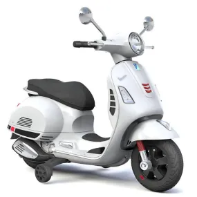 Vespa Licensed GTS 6V Ride On Motorbike - White