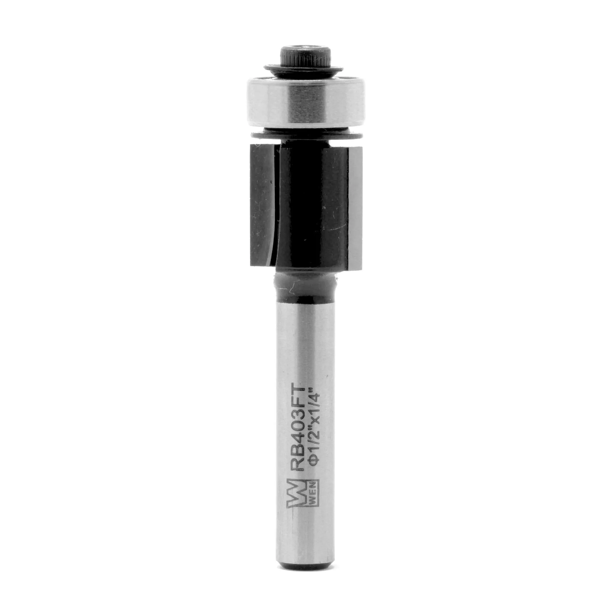 WEN RB403FT 1/2 in. Flush Trim Carbide-Tipped Router Bit with 1/4 in. Shank and 1/2 in. Cutting Length